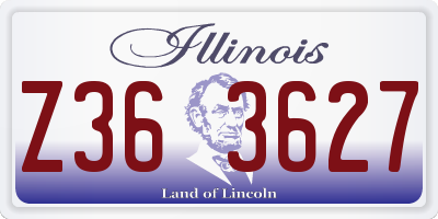 IL license plate Z363627