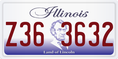 IL license plate Z363632