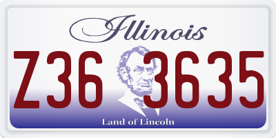 IL license plate Z363635