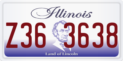 IL license plate Z363638