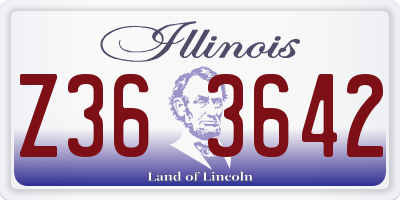 IL license plate Z363642