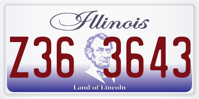IL license plate Z363643