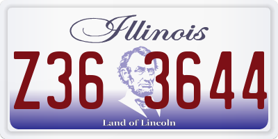 IL license plate Z363644