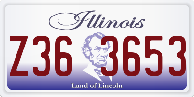 IL license plate Z363653