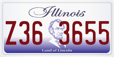 IL license plate Z363655