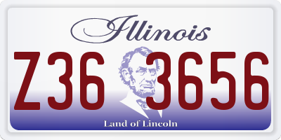 IL license plate Z363656