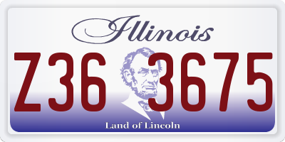 IL license plate Z363675