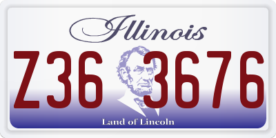 IL license plate Z363676