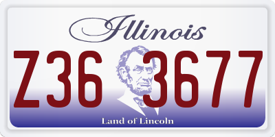 IL license plate Z363677