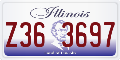 IL license plate Z363697