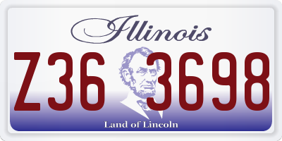 IL license plate Z363698