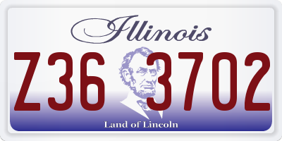IL license plate Z363702