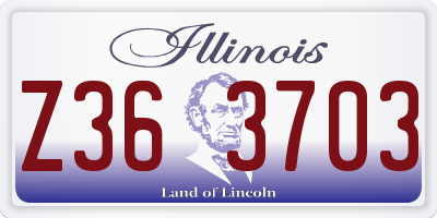IL license plate Z363703