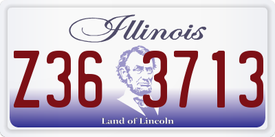 IL license plate Z363713