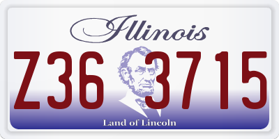 IL license plate Z363715