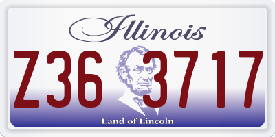 IL license plate Z363717