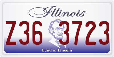 IL license plate Z363723