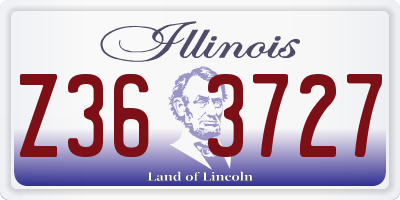 IL license plate Z363727