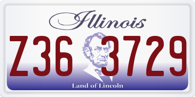 IL license plate Z363729