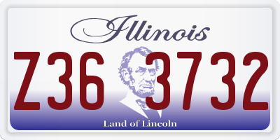 IL license plate Z363732