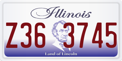 IL license plate Z363745