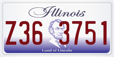 IL license plate Z363751