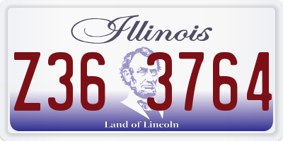 IL license plate Z363764
