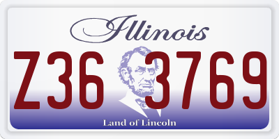 IL license plate Z363769