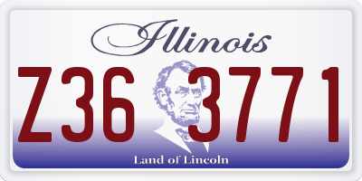 IL license plate Z363771