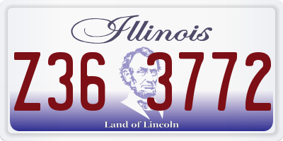 IL license plate Z363772