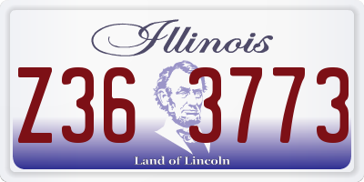 IL license plate Z363773