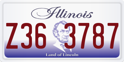 IL license plate Z363787