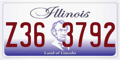 IL license plate Z363792