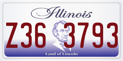 IL license plate Z363793