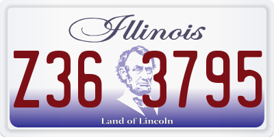 IL license plate Z363795