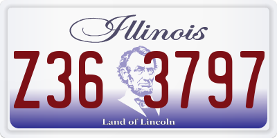 IL license plate Z363797