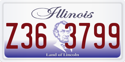 IL license plate Z363799