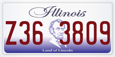 IL license plate Z363809