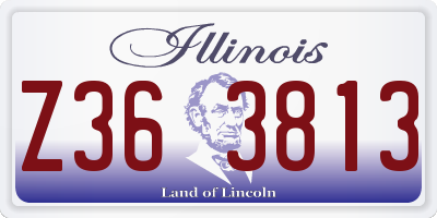 IL license plate Z363813