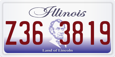 IL license plate Z363819