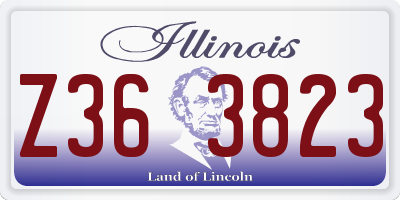 IL license plate Z363823