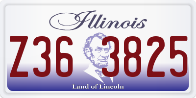 IL license plate Z363825