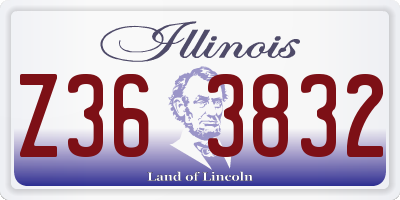 IL license plate Z363832