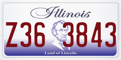 IL license plate Z363843