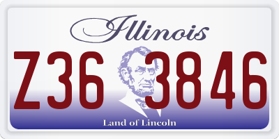 IL license plate Z363846