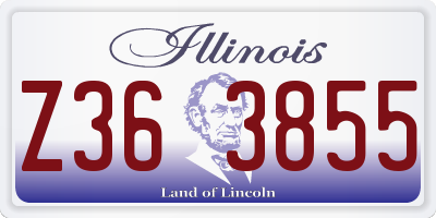 IL license plate Z363855