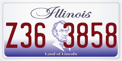 IL license plate Z363858