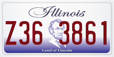 IL license plate Z363861