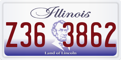 IL license plate Z363862