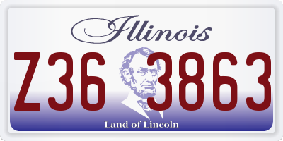 IL license plate Z363863